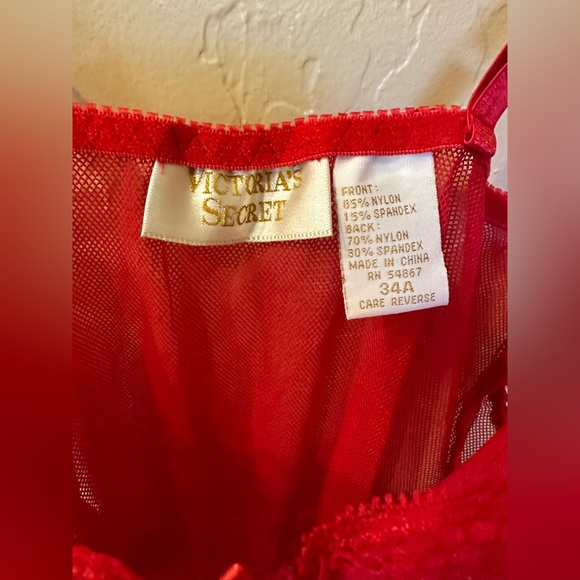 Victoria’s Secret Red Lace Teddy - Picture 6 of 7